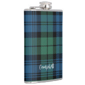 Flasques Tartan Campbell Script Rustique Personnalisé (Droite)