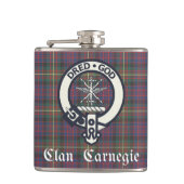 Flasques Tartan Clan Carnegie Crest (Devant)