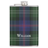 Flasques Tartan Clan Sutherland Plaid Vert Noir Rustique (Devant)