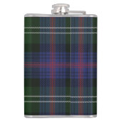 Flasques Tartan Clan Sutherland Plaid Vert Noir Rustique (Dos)