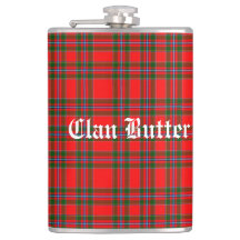 Tartan de Clan Butter et Texte Personnalisé