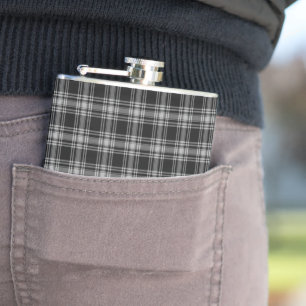 Flasques Tartan des Highlands du clan noir Menzies vintage
