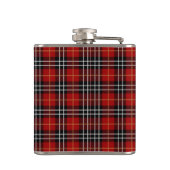 Flasques Tartan noir et blanc rouge plaqué Monogramme (Dos)