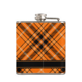 Flasques Tartan orange d'Halloween (Dos)