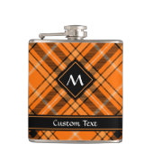 Flasques Tartan Orange Halloween (Devant)