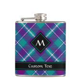 Flasques Tartan Vert de Mer, Violet et Bleu (Devant)