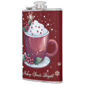 Flasques Tasse de chocolat chaud de Noël | Rouge (Gauche)