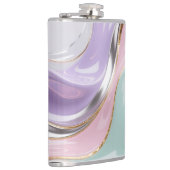 Flasques Tasse pastel d'art fluide abstrait – Art pastel te (Droite)