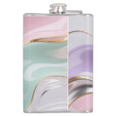 Flasques Tasse pastel d'art fluide abstrait – Art pastel te (Dos)