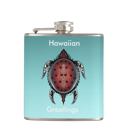 Flasques Tatouage de Fantasy Turtle (Devant)