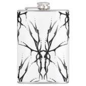 Flasques Tatouage Tribal du Cerf numérique noir et blanc (Devant)