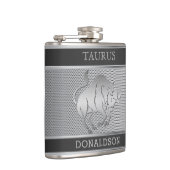 Flasques Taurus le taureau en noir et en argent Mesh (Droite)