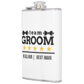 Flasques Team Groom personnalisée Best Man (Gauche)