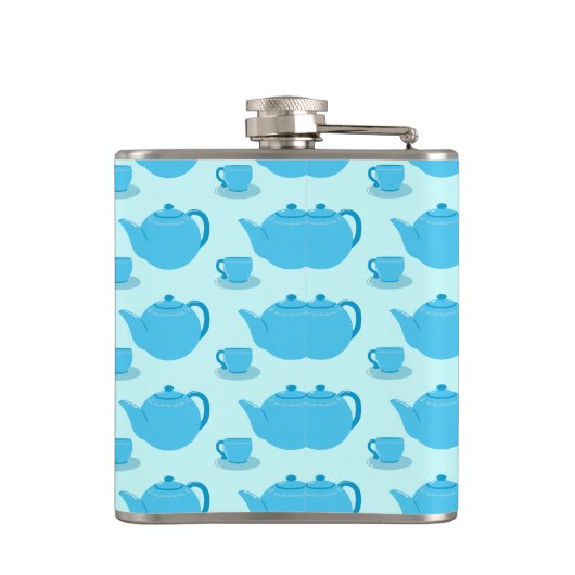 Flasques Teapot bleu classique (Dos)