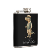 Flasques Tee-Rex golfeur dinosaure signature nom cool (Droite)