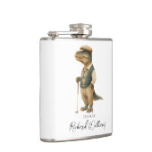 Flasques Tee-Rex golfeur dinosaure signature nom cool (Droite)