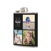 Flasques Télécharger la fiole de nom monogrammée photo (Gauche)