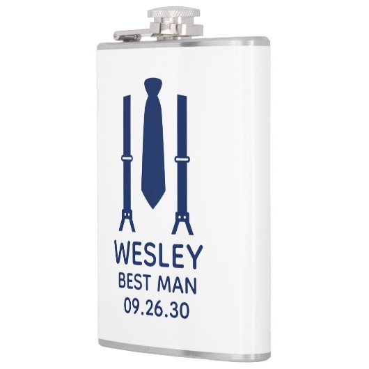 Flasques Témoin Bleu Cravate (Gauche)