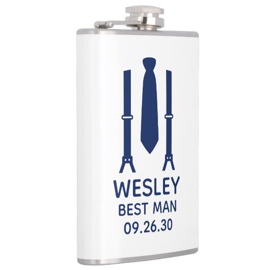 Flasques Témoin Bleu Cravate (Droite)