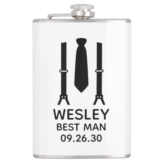 Flasques Témoin Mariage Tenue de Soirée (Devant)