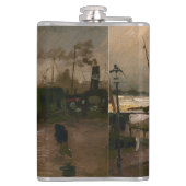 Flasques Tempête portuaire des pêcheurs d'Amsterdam par Vin (Dos)