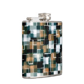 Flasques Tendance Turquoise Brown noir blanc plaid (Droite)