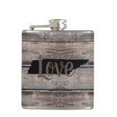 Flasques TENNESSE rustique AMOUR en écriture | (Devant)
