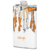 Flasques Tennessee Ladies Cowboy Boots Orange Nom de la mod (Gauche)