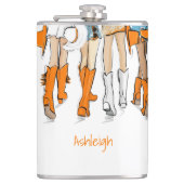 Flasques Tennessee Ladies Cowboy Boots Orange Nom de la mod (Devant)