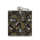 Flasques Termes et pièces d'échecs Argent et Or ID784 (Dos)