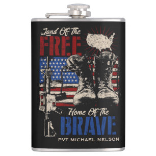 Flasques Terre de libres, demeure des braves