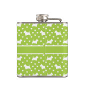Flasques Terriers écossais blancs (Chiens écossais) Lime ve (Dos)