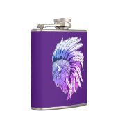 Flasques Tête de buffle avec coiffure indienne (Droite)