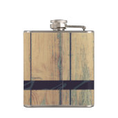 Flasques Tête de cerf avec Antlers - Rouge rustique Plaid (Dos)