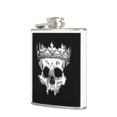 Flasques Tête de squelette couronnée sur un ballon (Gauche)