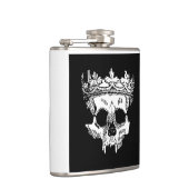 Flasques Tête de squelette couronnée sur un ballon (Droite)