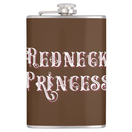 Flasques Texte fantaisie de la princesse Redneck (Devant)