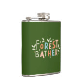 Flasques Texte personnalisé du segment de forêt (Droite)