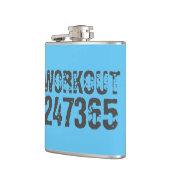 Flasques Texte usé et rayé Workout 247365 bleu (Gauche)