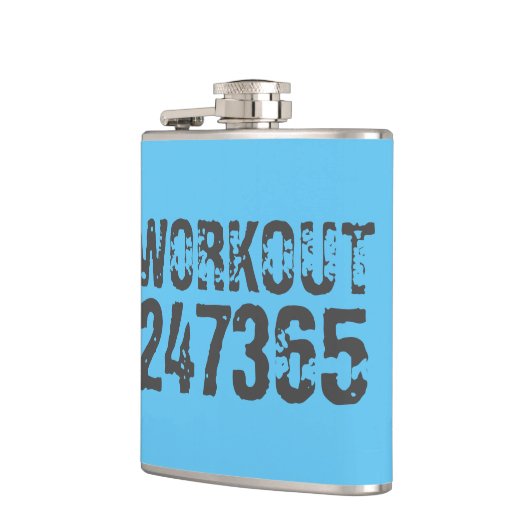 Flasques Texte usé et rayé Workout 247365 bleu (Gauche)