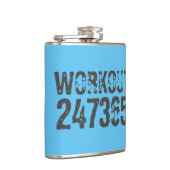 Flasques Texte usé et rayé Workout 247365 bleu (Droite)