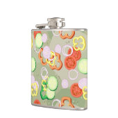 Flasques Texture avec des tranches de légumes (Gauche)