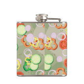 Flasques Texture avec des tranches de légumes (Dos)