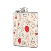 Flasques Texture avec le nounours (Gauche)