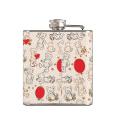 Flasques Texture avec le nounours (Dos)