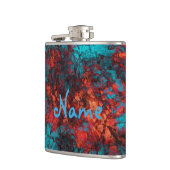 Flasques texture bleu foncé texturé en marbre de daim (Gauche)