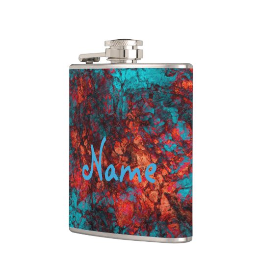 Flasques texture bleu foncé texturé en marbre de daim (Gauche)