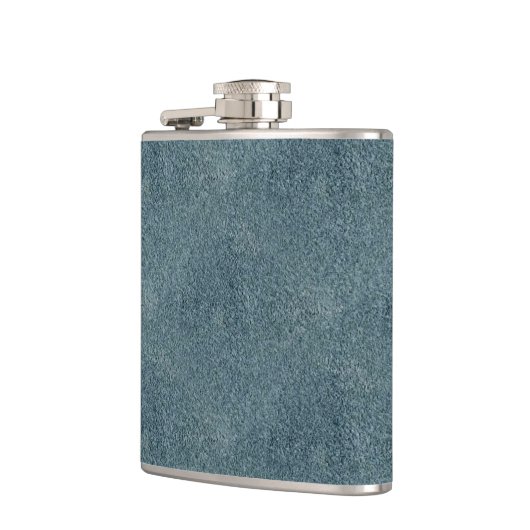 Flasques Texture bleue faite sur commande de rétro suède (Gauche)