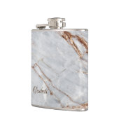 Flasques Texture cool en marbre gris gris or (Gauche)