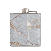 Flasques Texture cool en marbre gris gris or (Dos)